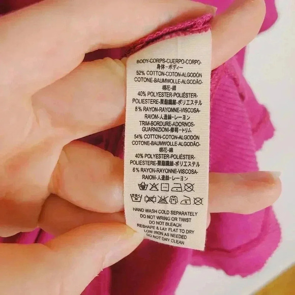 NWT Free People We the Free Long Sleeved Pink Fuscia Top Women's Size XS - Picture 10 of 11